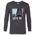 thumbnail image 1 of Star Wars Darth Vader Your Destiny Lies With Me Stylized - Long Sleeve T-Shirt for Men - Customized-Charcoal Heather, 1 of 5