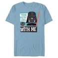 thumbnail image 1 of Star Wars Darth Vader Your Destiny Lies With Me Stylized - Short Sleeve Blended T-Shirt for Adults - Customized-Ocean Blue, 1 of 5
