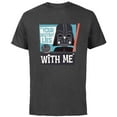 thumbnail image 1 of Star Wars Darth Vader Your Destiny Lies With Me Stylized - Short Sleeve Cotton T-Shirt for Adults - Customized-Charcoal, 1 of 5