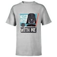 thumbnail image 1 of Star Wars Darth Vader Your Destiny Lies With Me Stylized - Short Sleeve T-Shirt for Kids - Customized-Athletic Heather, 1 of 5