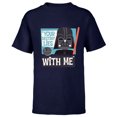 thumbnail image 1 of Star Wars Darth Vader Your Destiny Lies With Me Stylized - Short Sleeve T-Shirt for Kids - Customized-Navy, 1 of 5