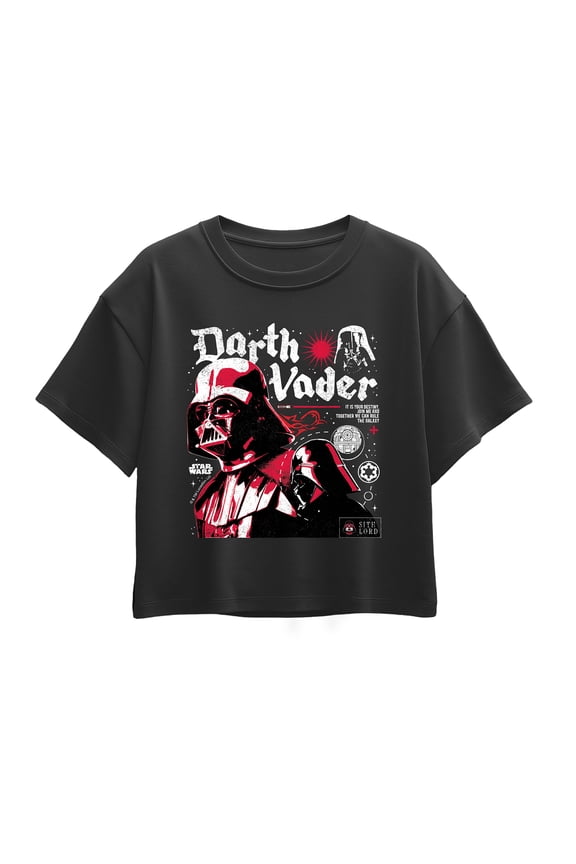 - Darth Vader Zine Darks Only - Youth Girls Boxy T-Shirt