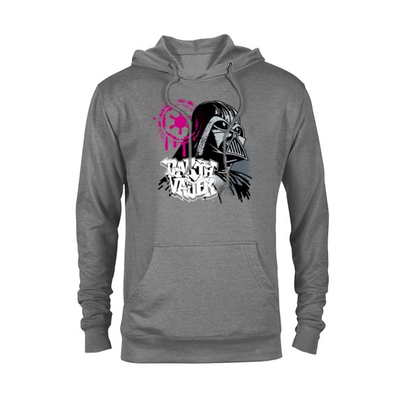 Star Wars Darth Vader and Imperial Symbol Graffiti - Pullover Hoodie for Adults - Customized-Athletic Heather
