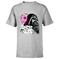 thumbnail image 1 of Star Wars Darth Vader and Imperial Symbol Graffiti - Short Sleeve T-Shirt for Kids - Customized-Athletic Heather, 1 of 5