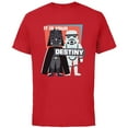 thumbnail image 1 of Star Wars Darth Vader and Stormtrooper It is Your Destiny - Short Sleeve Cotton T-Shirt for Adults - Customized-Red, 1 of 5