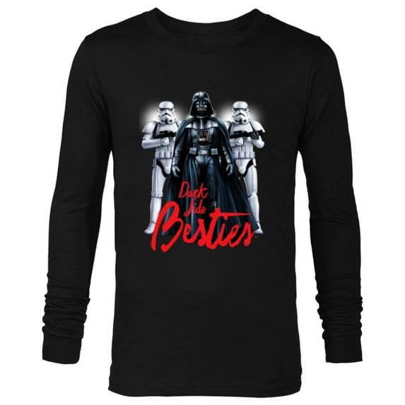 Star Wars Darth Vader and Stormtroopers Dark Side Besties - Long Sleeve T-Shirt for Men - Customized-Black