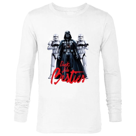 Star Wars Darth Vader and Stormtroopers Dark Side Besties - Long Sleeve T-Shirt for Men - Customized-White