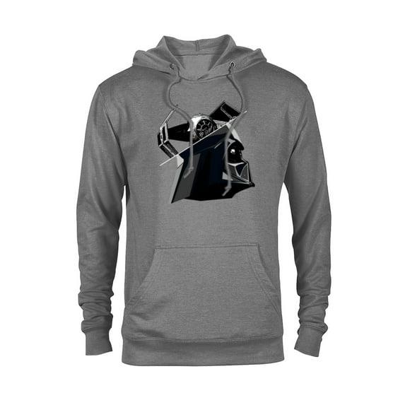 Star Wars Darth Vader and TIE Advanced Starfighter - Pullover Hoodie for Adults - Customized-Athletic Heather