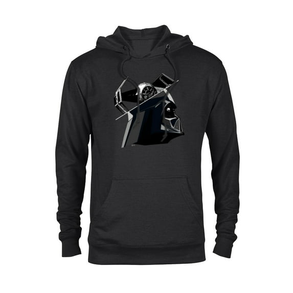 Star Wars Darth Vader and TIE Advanced Starfighter - Pullover Hoodie for Adults - Customized-Black