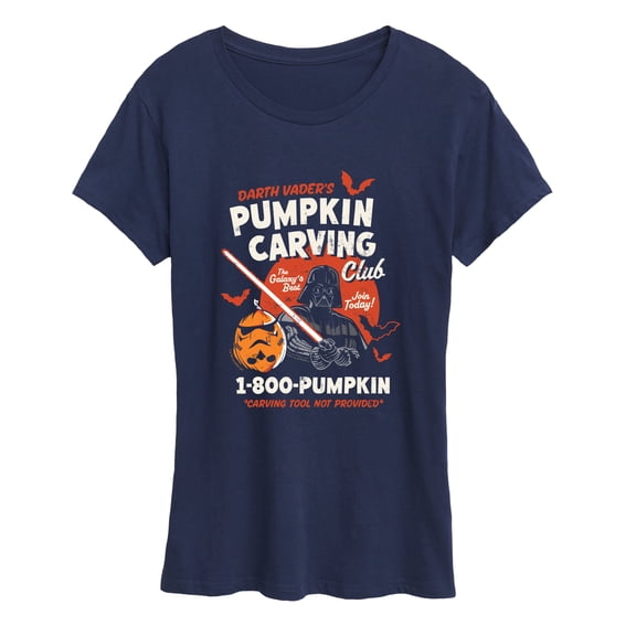 Star Wars - Darth Vader's Pumpkin Carving Club Women's Short Sleeve Graphic T-Shirt