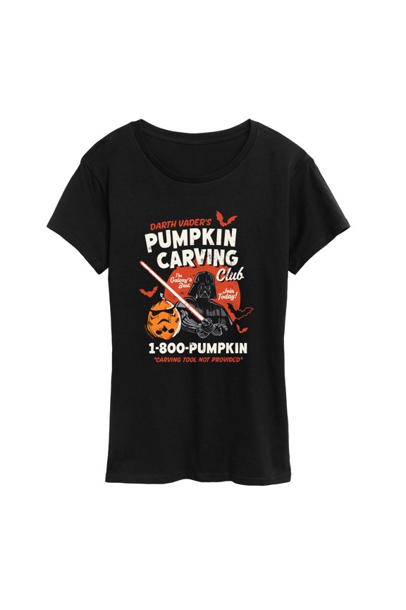 - Darth Vader's Pumpkin Carving Club - Women's Short Sleeve Graphic T-Shirt