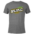 thumbnail image 1 of Star Wars Day Grogu May The 4th Be With You 2022 - Short Sleeve Blended T-Shirt for Adults - Customized-Dark Heather, 1 of 5