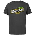 thumbnail image 1 of Star Wars Day Grogu May The 4th Be With You 2022 - Short Sleeve Cotton T-Shirt for Adults - Customized-Charcoal, 1 of 5