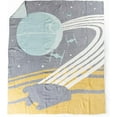 thumbnail image 1 of Star Wars Death Star Battle Feather Knit Throw - Soft & Cozy Décor, 1 of 4