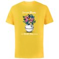 thumbnail image 1 of Star Wars Death Star Bouquet Love You Mom Mother's Day - Short Sleeve Cotton T-Shirt for Adults - Customized-Yellow, 1 of 5