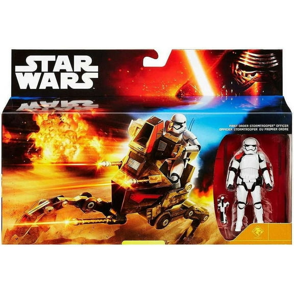 Star Wars The Force Awakens 3.75 Inch Vehicle Figure - Desert Assault Walker with First order Stormtrooper Officer
