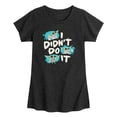 thumbnail image 1 of Star Wars - Didn't Do It Grogu - Toddler Girls Fitted Short Sleeve T-Shirt, 1 of 3