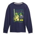 thumbnail image 1 of Star Wars - Digital Yoda - Toddler And Youth Long Sleeve Tee, 1 of 5