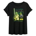 thumbnail image 1 of Star Wars - Digital Yoda - Women's Oversized Tee, 1 of 5