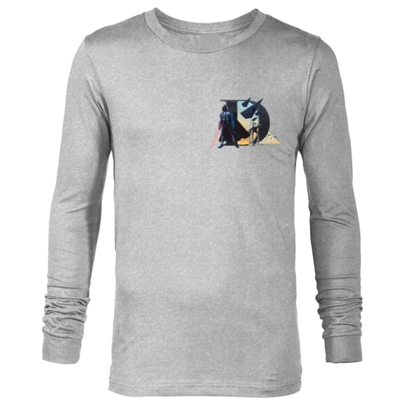 Star Wars Disney Alphabet Monogram Letter D for Darth Vader - Long Sleeve T-Shirt for Men - Customized-Athletic Heather