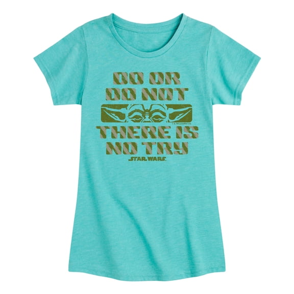 Star Wars - Yoda Do Or Do Not - Toddler And Youth Girls Fitted Short Sleeve Tee