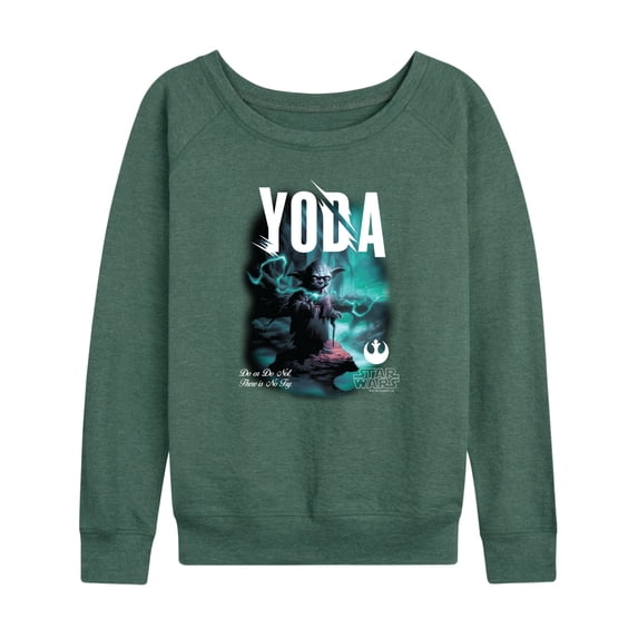 Star Wars - Do Or Do Not Yoda - Women's French Terry Long Sleeve Pullover