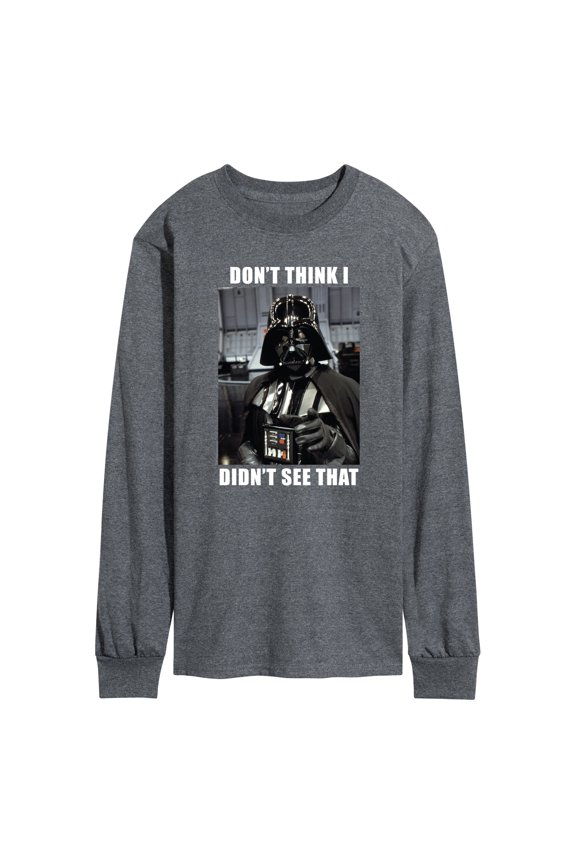- Vader Meme - Men's Long Sleeve Graphic T-Shirt