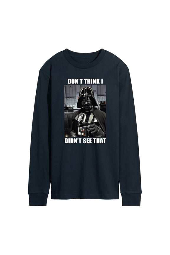 - Vader Meme - Men's Long Sleeve Graphic T-Shirt