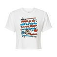 thumbnail image 1 of Star Wars - Doodle Americana - Juniors Cropped Tee, 1 of 5