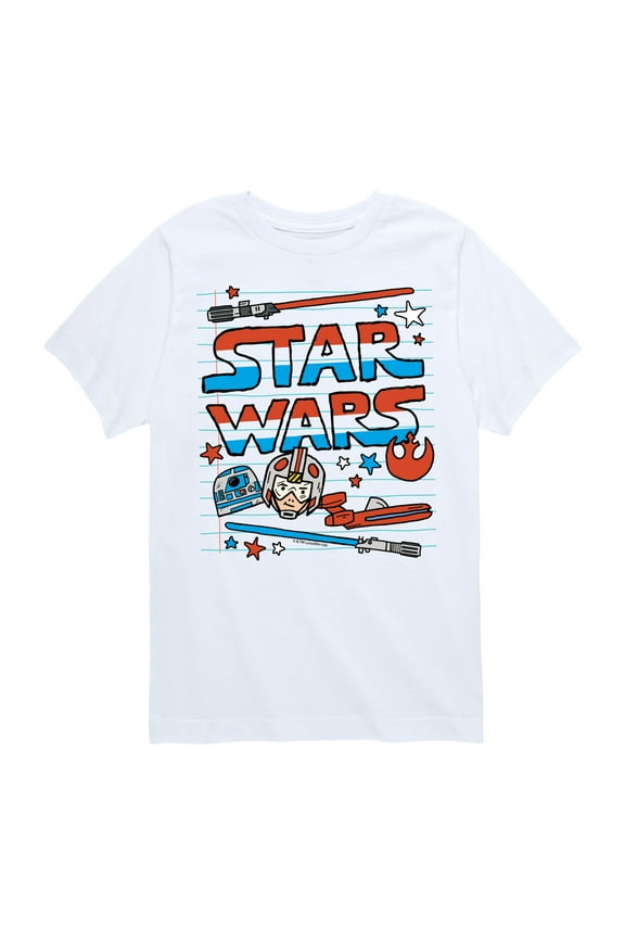 - Doodle Americana - Toddler And Youth Short Sleeve Tee