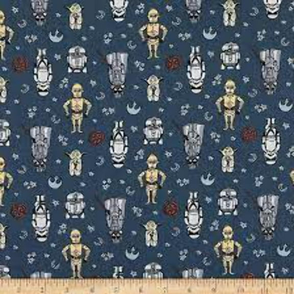 Star Wars Doodle Figures Cotton Fabric