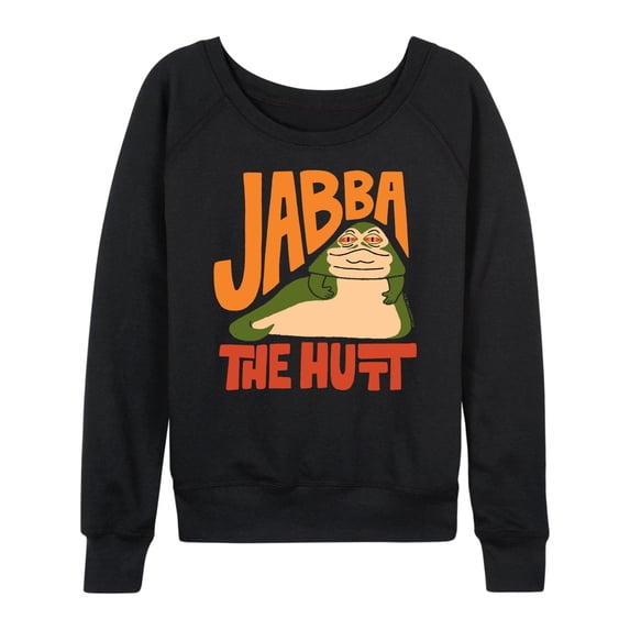 Star Wars - Doodle Jabba Hutt - Women's French Terry Pullover Sweatshirt