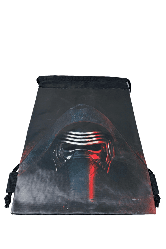 Drawstring Backpack School Sport Grey Gym Bag