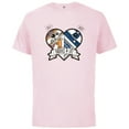 thumbnail image 1 of Star Wars Droid BB-8 and R2-D2 Buddies 4 Life - Short Sleeve Cotton T-Shirt for Adults - Customized-Soft Pink, 1 of 5