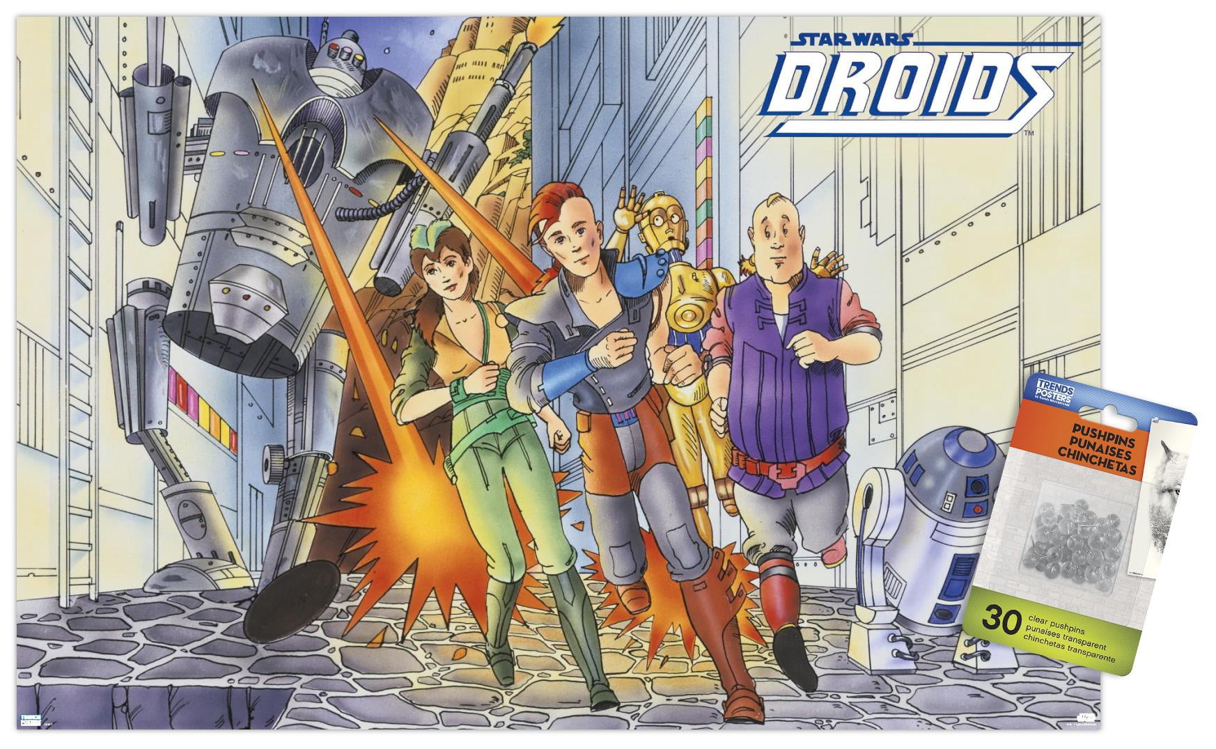 Star Wars: Droids - Action Wall Poster with Pushpins, 14.725" x 22.375"