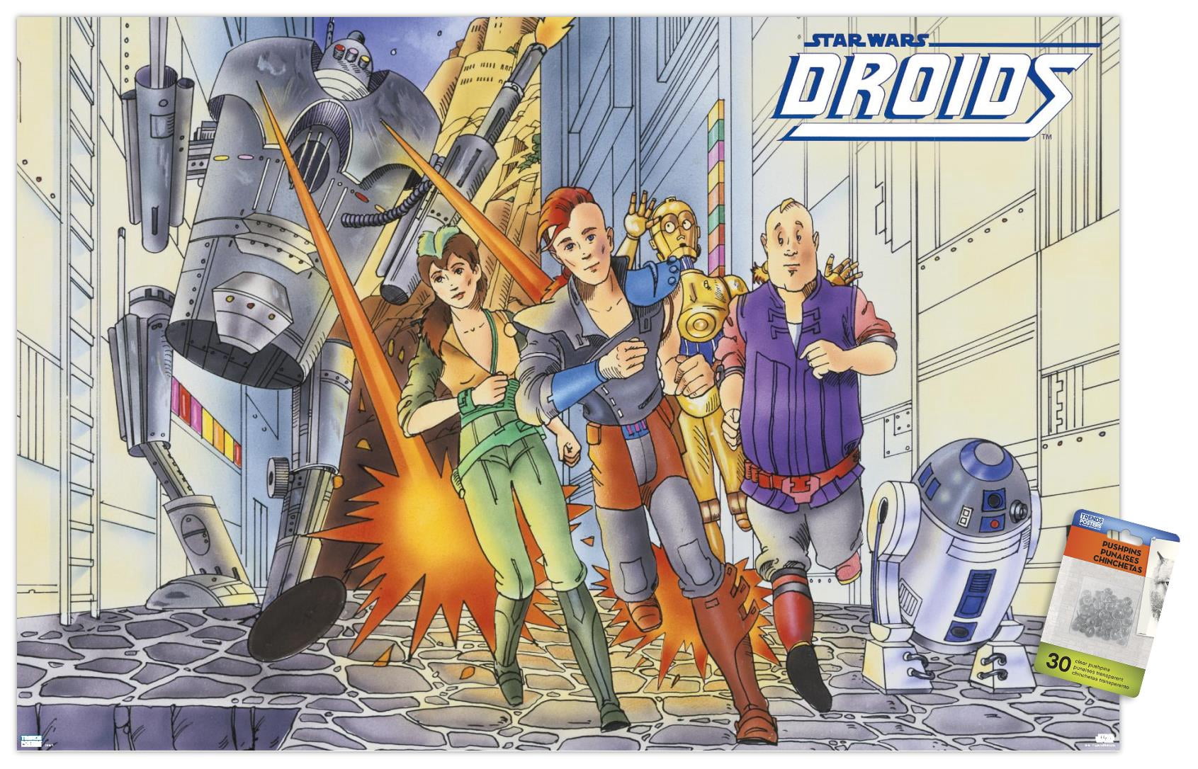 Star Wars: Droids - Action Wall Poster with Pushpins, 22.375" x 34"