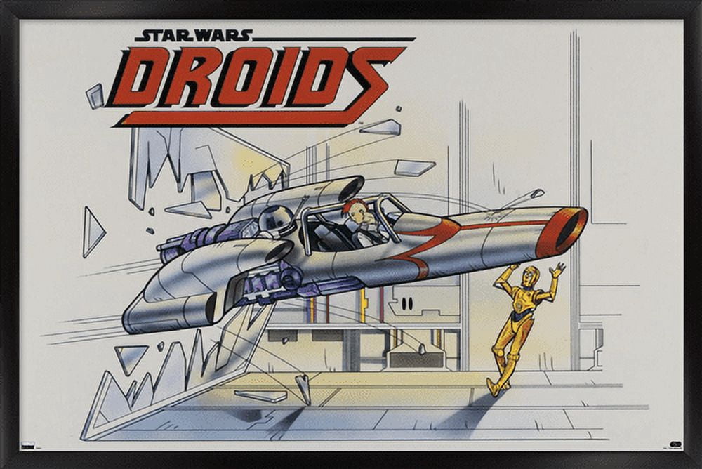 Star Wars: Droids - Crash Wall Poster, 14.725" x 22.375", Framed