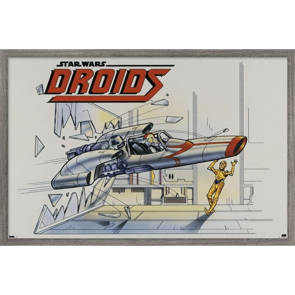 Star Wars: Droids - Crash Wall Poster, 14.725" x 22.375", Framed