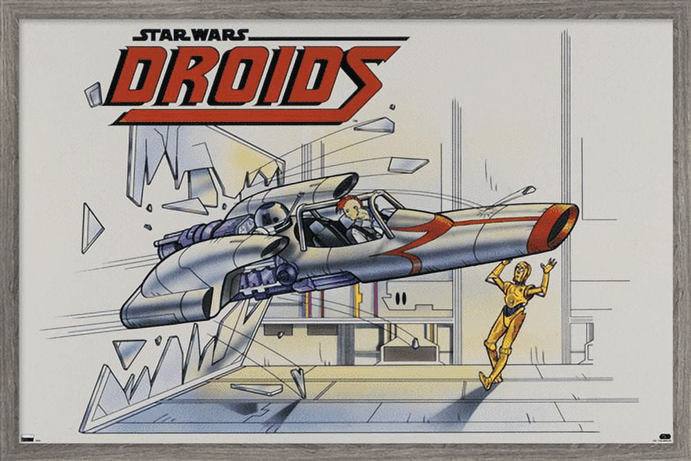 Star Wars: Droids - Crash Wall Poster, 22.375" x 34", Framed