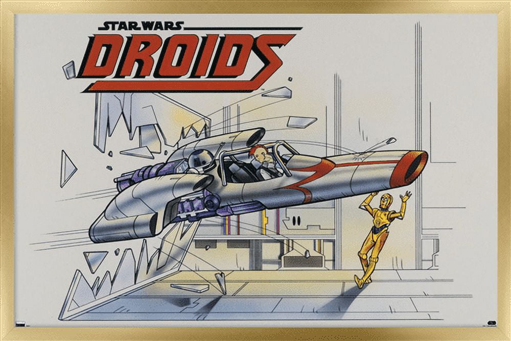 Star Wars: Droids - Crash Wall Poster, 22.375" x 34", Framed