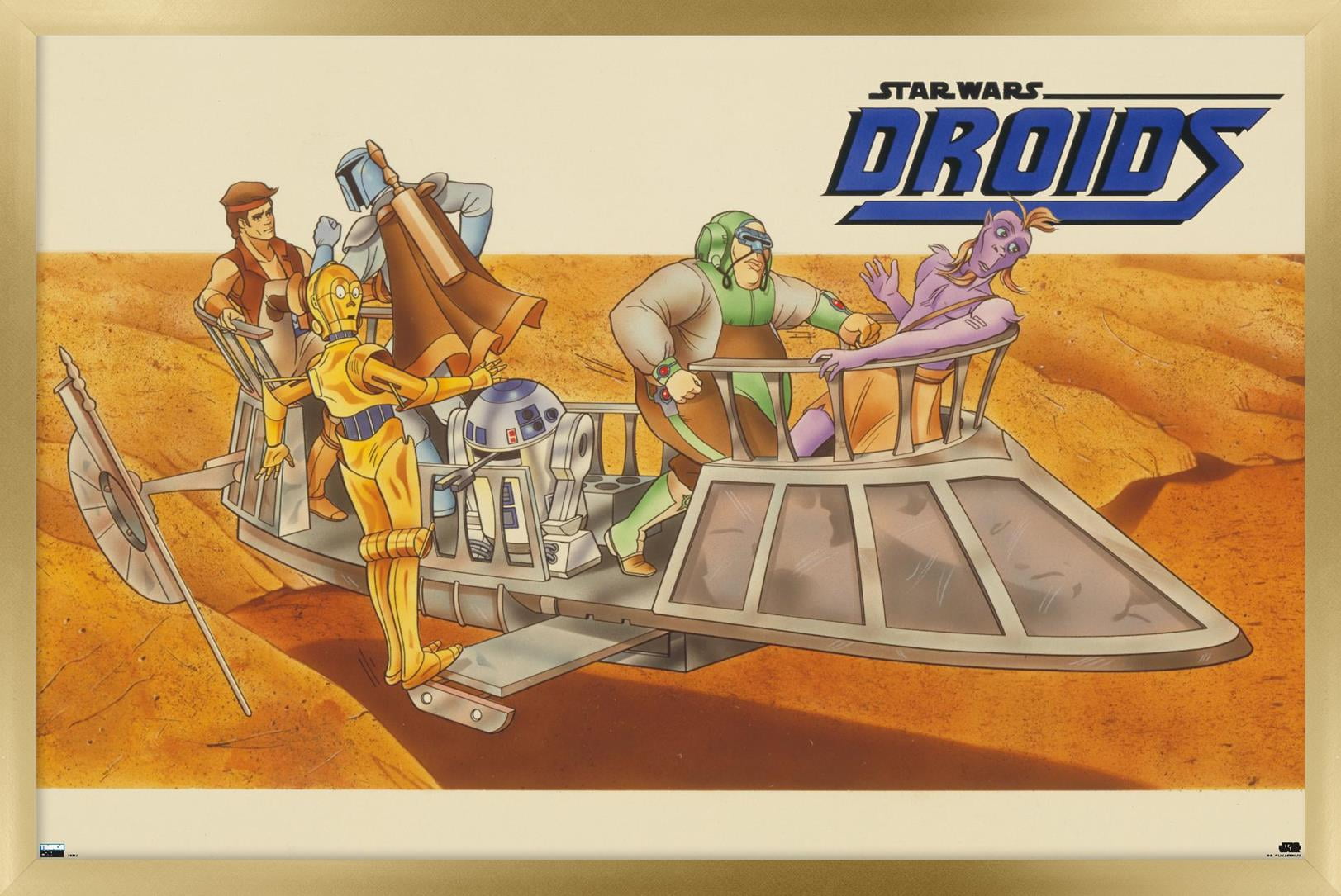 Star Wars: Droids - Desert Wall Poster, 14.725" x 22.375", Framed