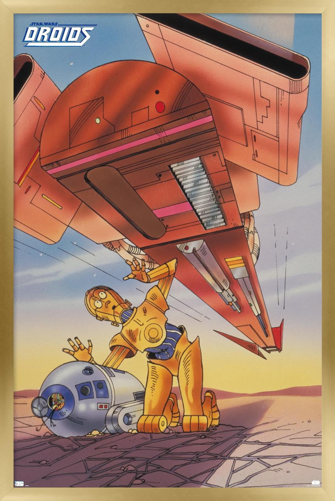Star Wars: Droids - R2-D2, C-3PO Wall Poster, 14.725" x 22.375", Framed
