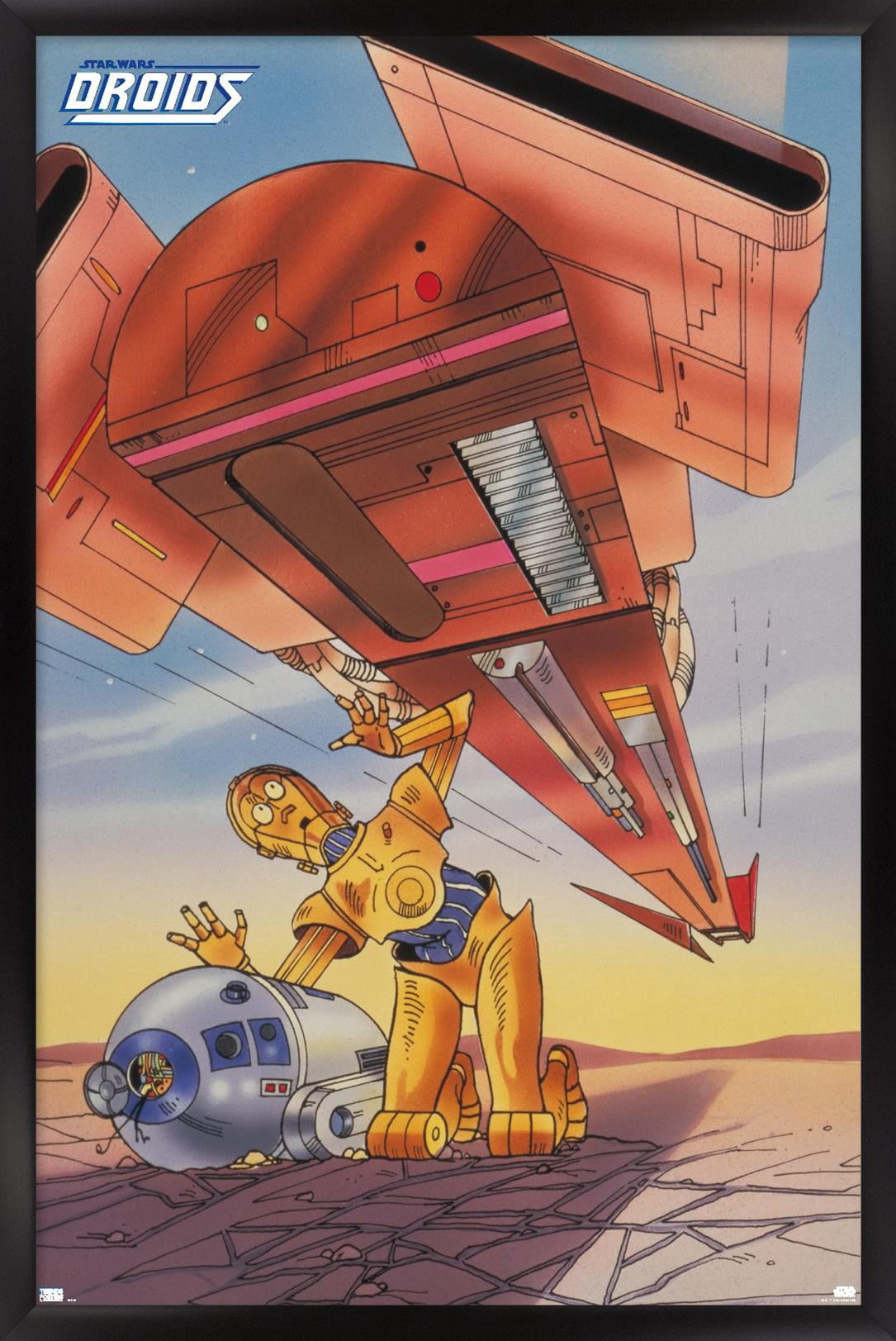 Star Wars: Droids - R2-D2, C-3PO Wall Poster, 22.375" x 34", Framed