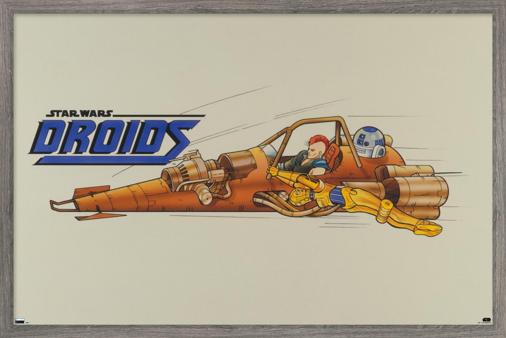 Star Wars: Droids - Speeder Wall Poster, 14.725" x 22.375", Framed