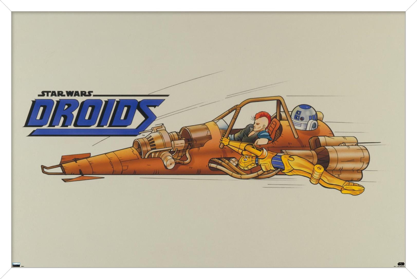 Star Wars: Droids - Speeder Wall Poster, 14.725" x 22.375", Framed