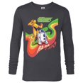 thumbnail image 1 of Star Wars Droids The Adventures of R2-D2 & C-3PO Retro Swirl - Long Sleeve T-Shirt for Men - Customized-Charcoal Heather, 1 of 5