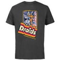 thumbnail image 1 of Star Wars Droids: The Adventures of R2-D2 & C-3PO Vintage - Short Sleeve Cotton T-Shirt for Adults - Customized-Charcoal, 1 of 5