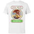 thumbnail image 1 of Star Wars Droids: The Adventures of R2-D2 and C-3PO Neon - Short Sleeve Cotton T-Shirt for Adults - Customized-White, 1 of 5