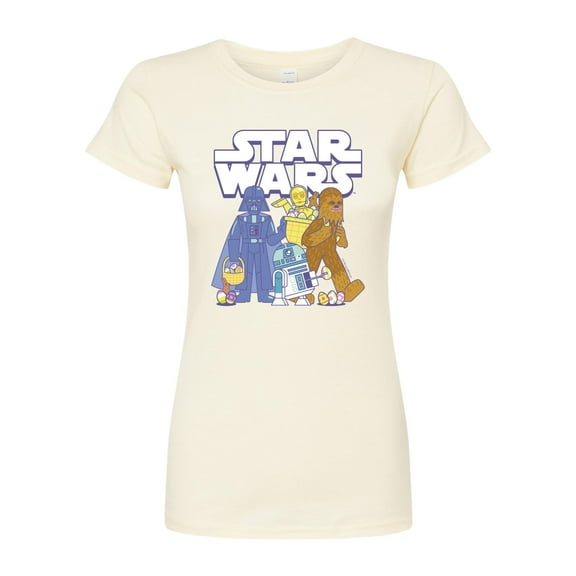 Star Wars - Easter Logo - Juniors Fitted Graphic T-Shirt