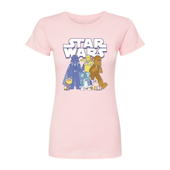 Star Wars - Easter Logo - Juniors Fitted Graphic T-Shirt